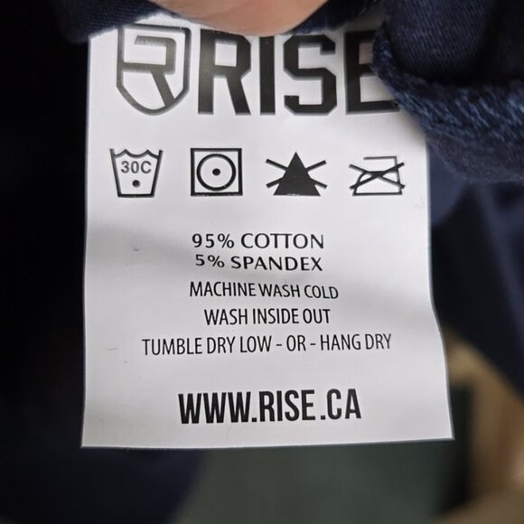 RISE Size M Navy Performance T-Shirt - Picture 7 of 8